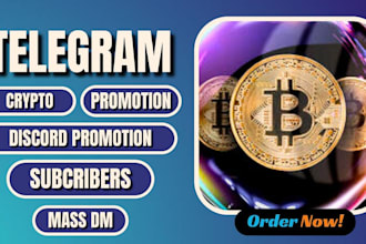 grow crypto telegram promotion, crypto telegram marketing, telegram subscribers