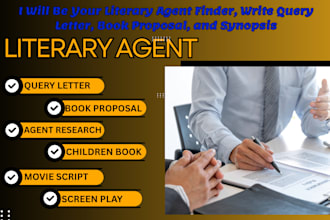 be your literary agent finder write query letter manuscript book proposal