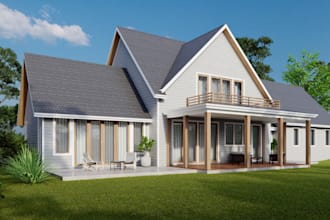 convert photo to 3d living house, revit house model, sketchup interior furniture