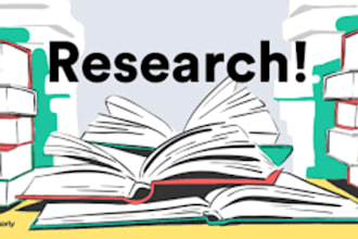 do research and summary writing, literature, case study review, report writing