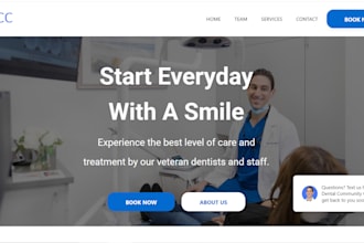 build squarespace dental website orthodontist website dental clinic website