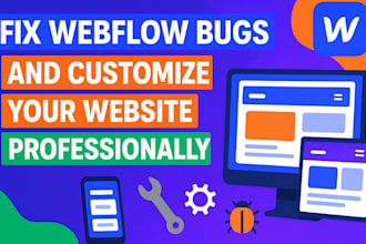 fix webflow bugs and customize your website professionally