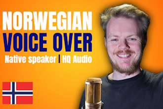 record a professional norwegian voice over