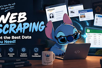 do web scraping, data extraction and data mining