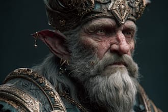 create high quality 3d character art, fantasy art, sci fi