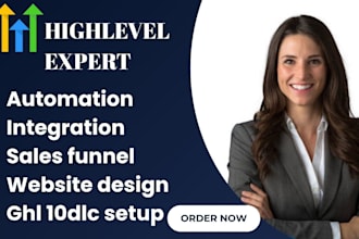 be your gohighlevel expert to build funel website and ai