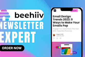 setup beehiiv newsletter beehiive ai newsletter  beehiive landing page design