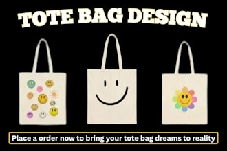 create unique tote bags, paper bags, shopping bags, and packaging designs
