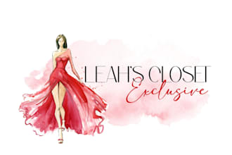 do watercolor feminine logo for lipgloss eyelash boutique nail salon cosmetic