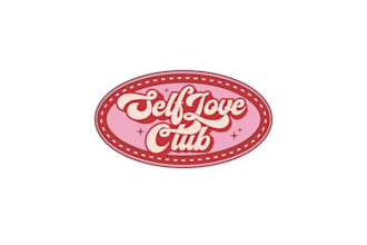 design self love club retail shop logo