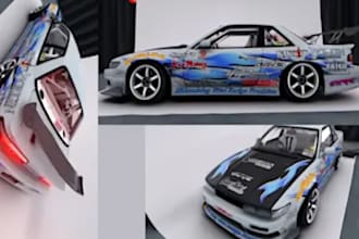 design custom mod for ets2 ats fs25 dayz assetto corsa skin classic car, iracing
