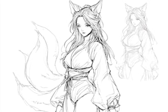 draw sketch anime manga character