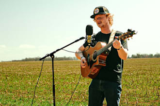 be your male country singer, songwriter, melody rock, country vocals, indie, pop