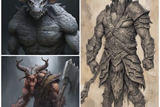 draw fantasy or dnd creatures and monsters