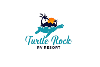 design turtle rock resort oregon coast logo