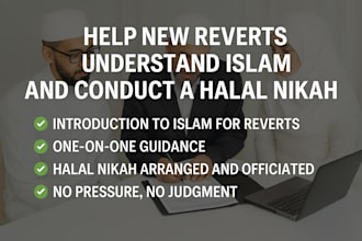 teach islam to new reverts and conduct their sharia nikah with certificate