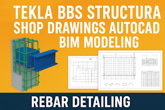 tekla bbs structural shop drawings autocad bim modeling rebar detailing
