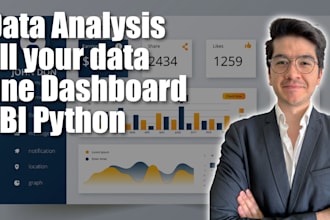 be your analyst with expertise in power bi, python and excel