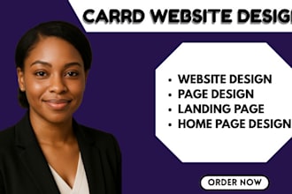 design minimalistic carrd website and an aesthetic website