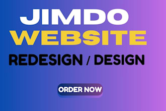 professionally build, design, or customize your jimdo website