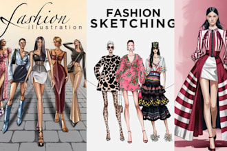 do fashion collections illustration 3d garment design sketch clothing tech pack