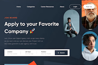 do recruitment job board portfolio staffing agency freelance marketplace website