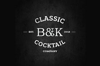 design world class new alcohol company logo