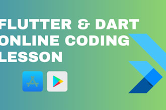 be your online tutor, flutter and dart coding lesson