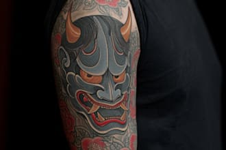 do a tattoo design of tattoo sleeve