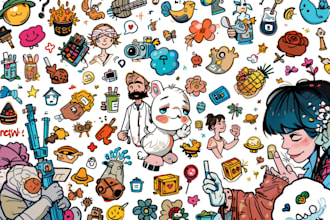 create doodle illustration, cartoon and nft art in my style