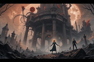 make horror, scifi fantasy illustration