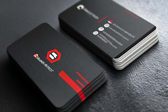 draw an eye catching and unique business card design