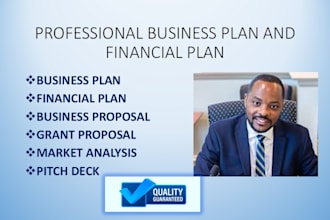 craft professional business plans and financial plans