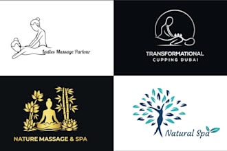do natural spa yoga wellness health logo