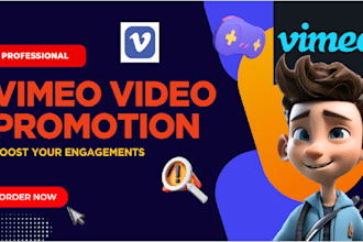 do professional vimeo video promotion and boost your engagements