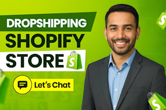 build shopify dropshipping store, design or redesign shopify website