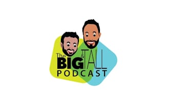 design big tall podcast logo
