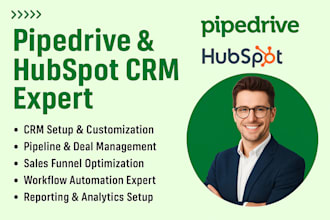 be your pipedrive and hubspot CRM expert