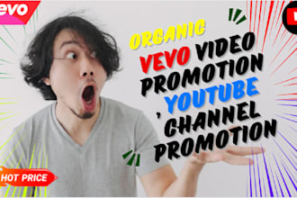 do organic vevo video promotion, youtube channel promotion