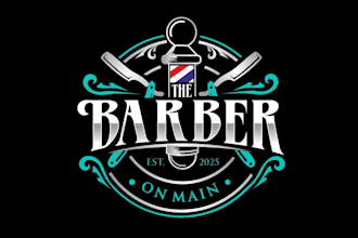design a professional barber logo