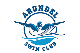 makes custom pool, swimming logo design