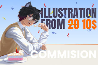 draw fanart, oc, illustration, for you