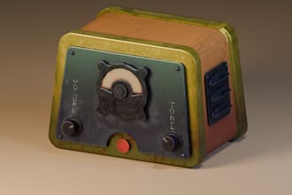 make semi realistic game props with styled textures