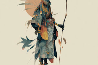 create illustration street art and abstract with my style