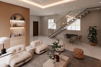 do living 3d interior