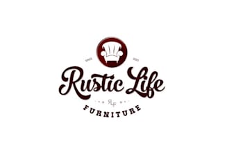 design motivation rustic life furniture logo