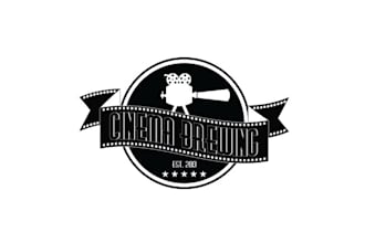 do gorgeous aesthetics logo for a brewery in a movie theater