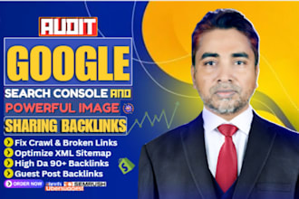 do gsc audit and build high da image sharing backlinks