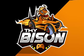 design best quality thy bison rocket league logo
