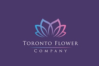 design luxurious toronto flower company logo